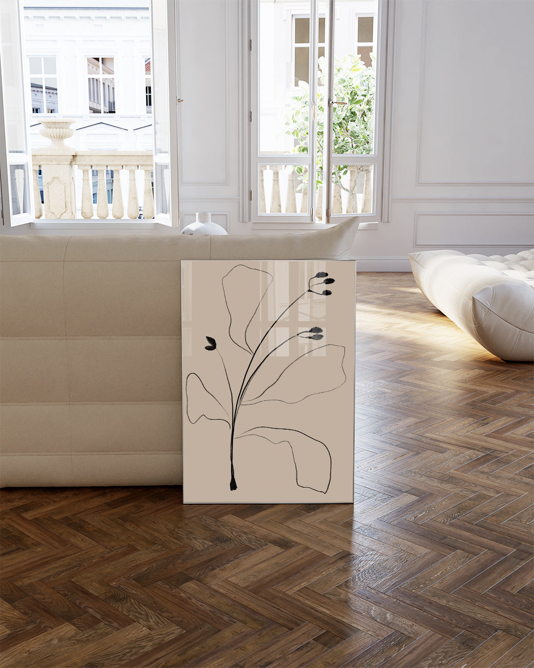Minimal Botanische Blätter Poster – Minimal Botanic Leaves