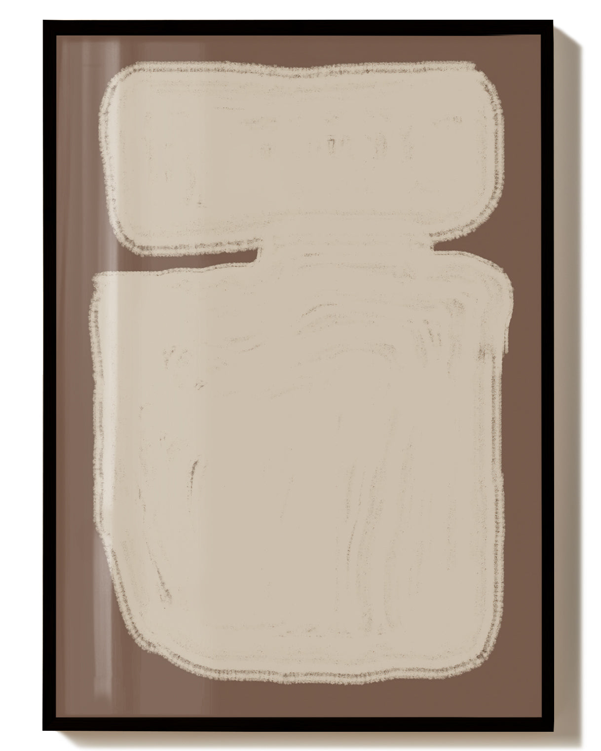 Minimal Creme Block Poster – Minimal Cream Block