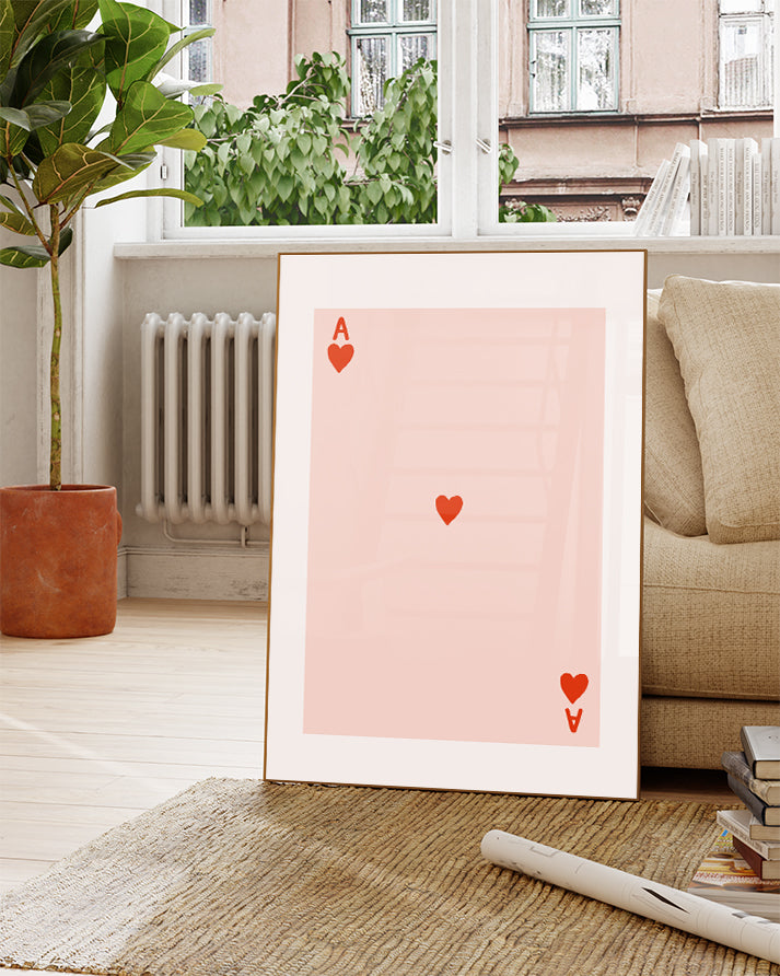 Minimalistisches Herz Poster modern – Minimal Dot