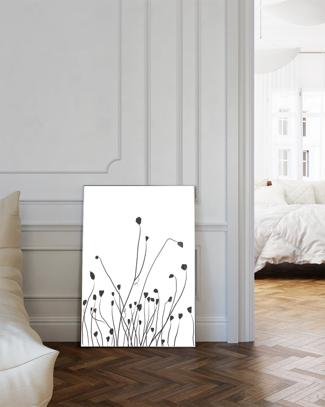 Minimal Feldgras Poster – Minimal Field Grass