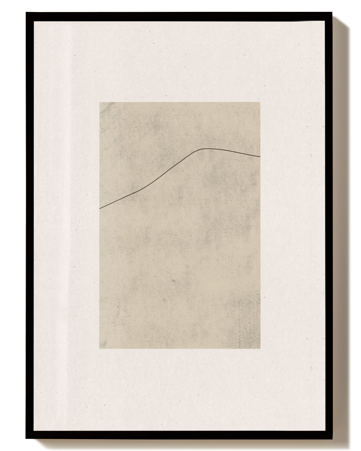 Minimal Linien Landschaft Poster – Minimal Line Landscape