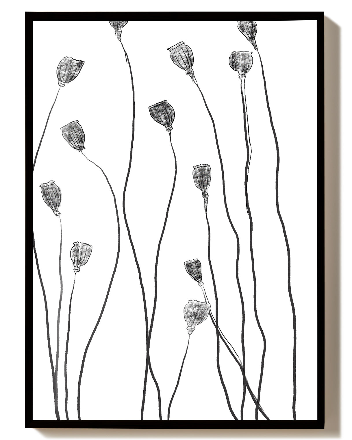 Minimal Samen Stängel Poster – Minimal Seed Stems