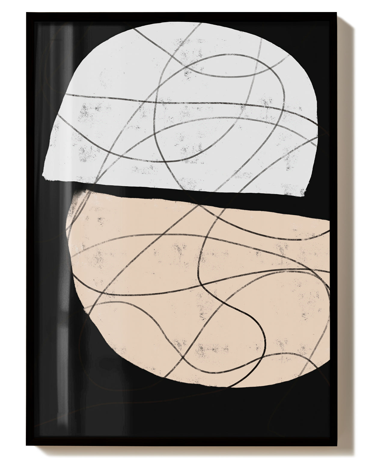 Minimal Stein Komposition Poster – Minimal Stone Composition