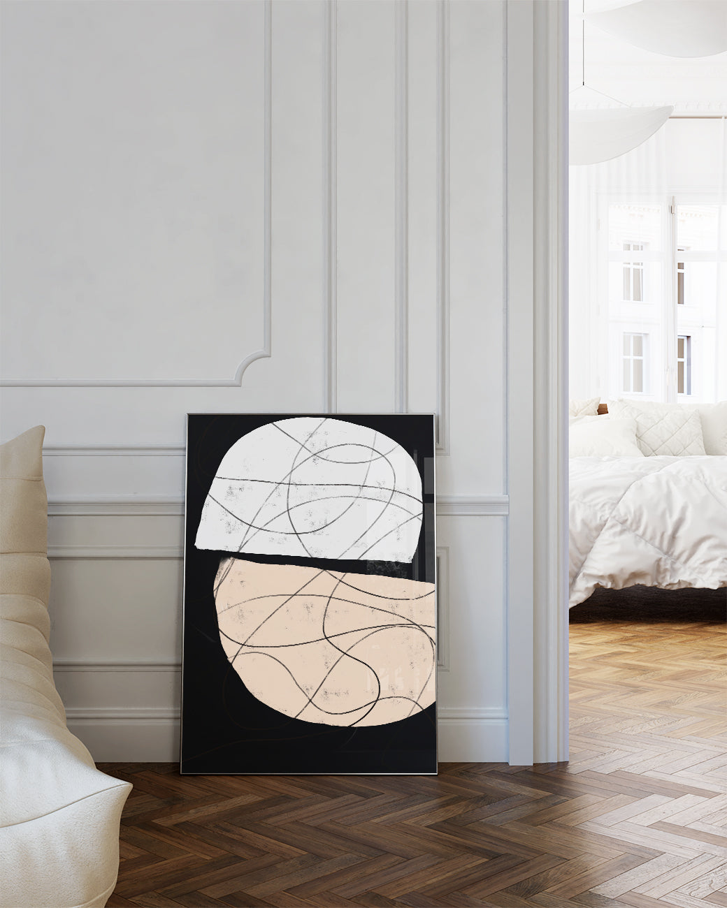 Minimal Stein Komposition Poster – Minimal Stone Composition