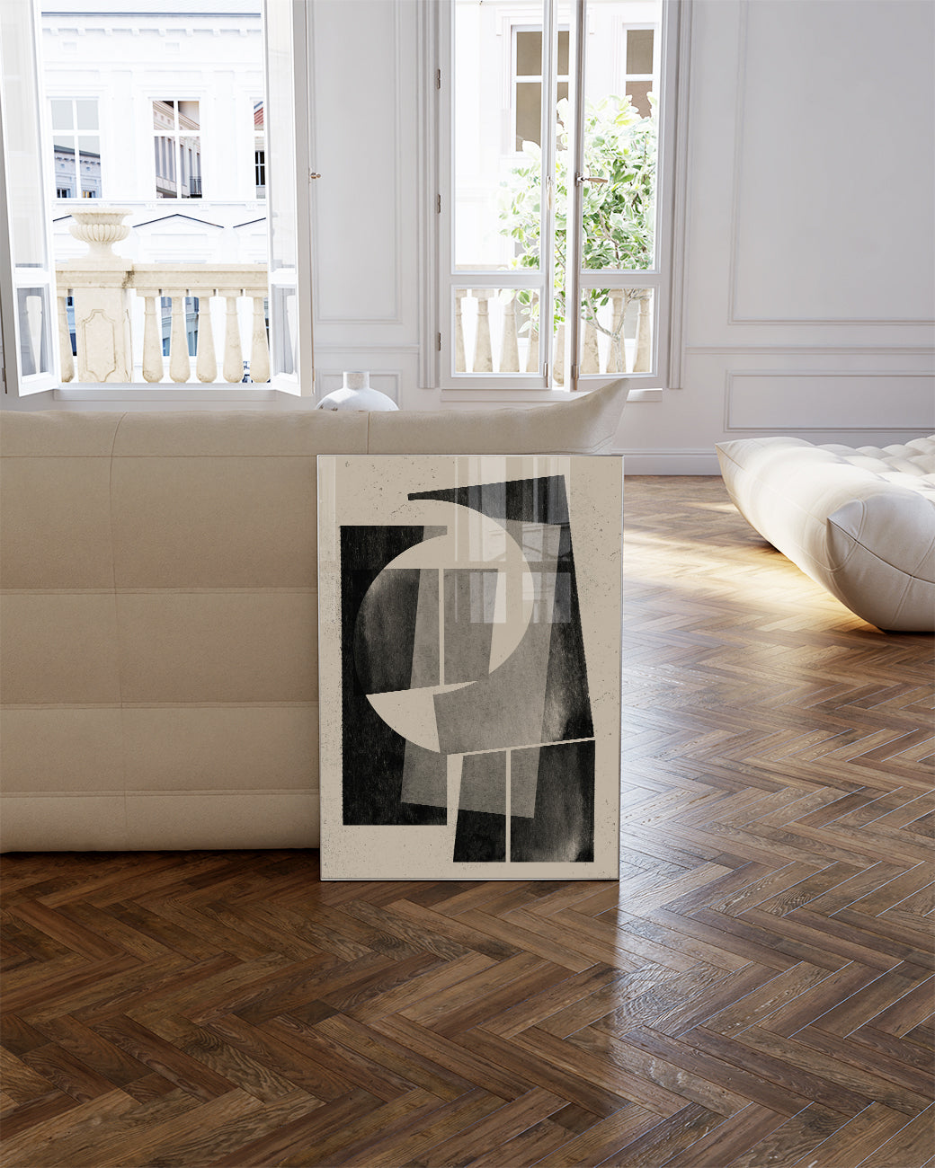 Modernes Abstraktes Collage Poster – Modern Abstract Collage