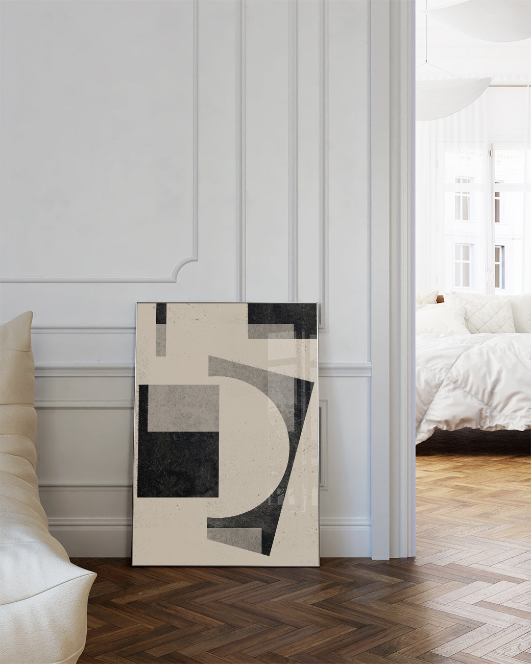 Moderne Abstrakte Figur Poster – Modern Abstract Figure
