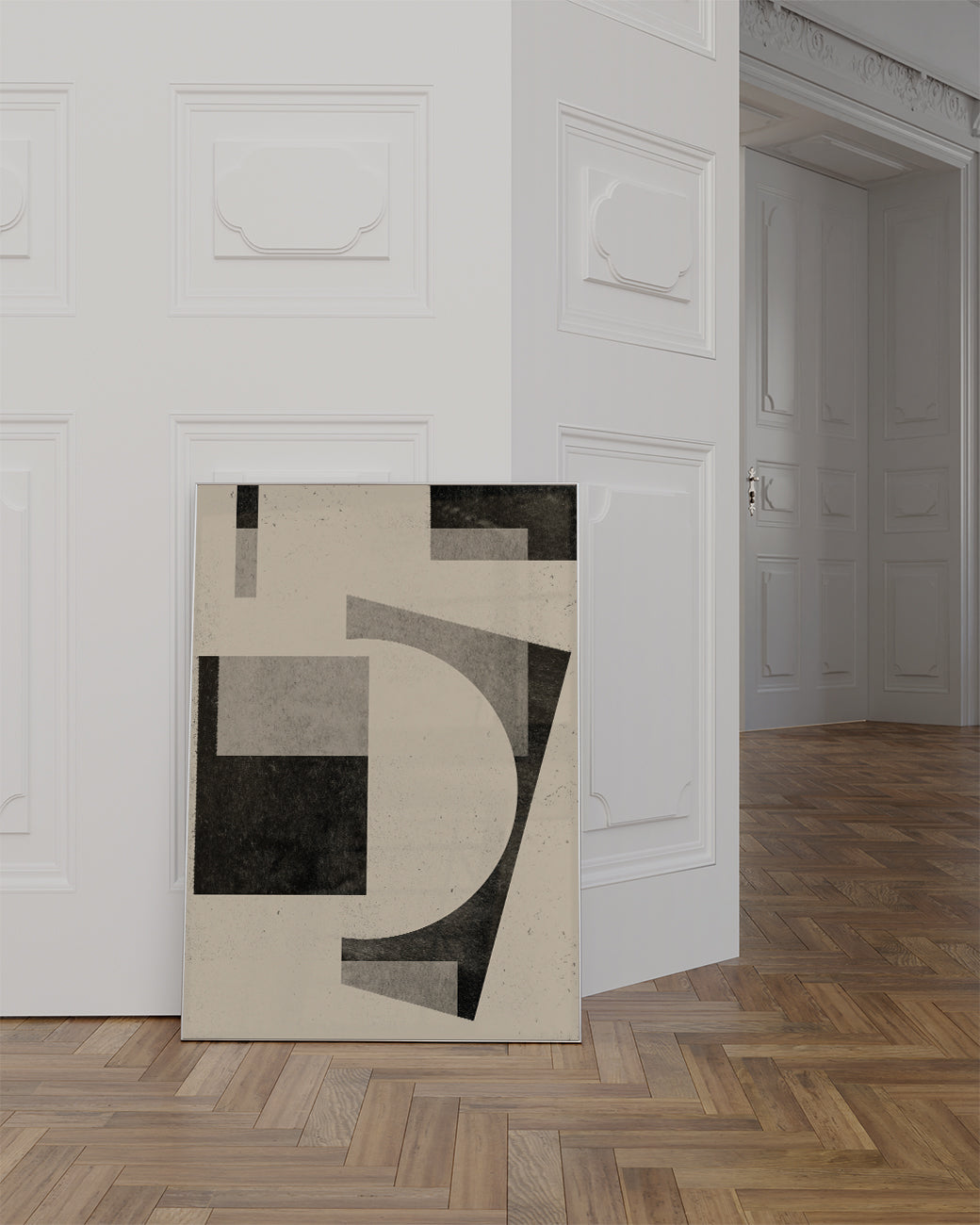 Moderne Abstrakte Figur Poster – Modern Abstract Figure