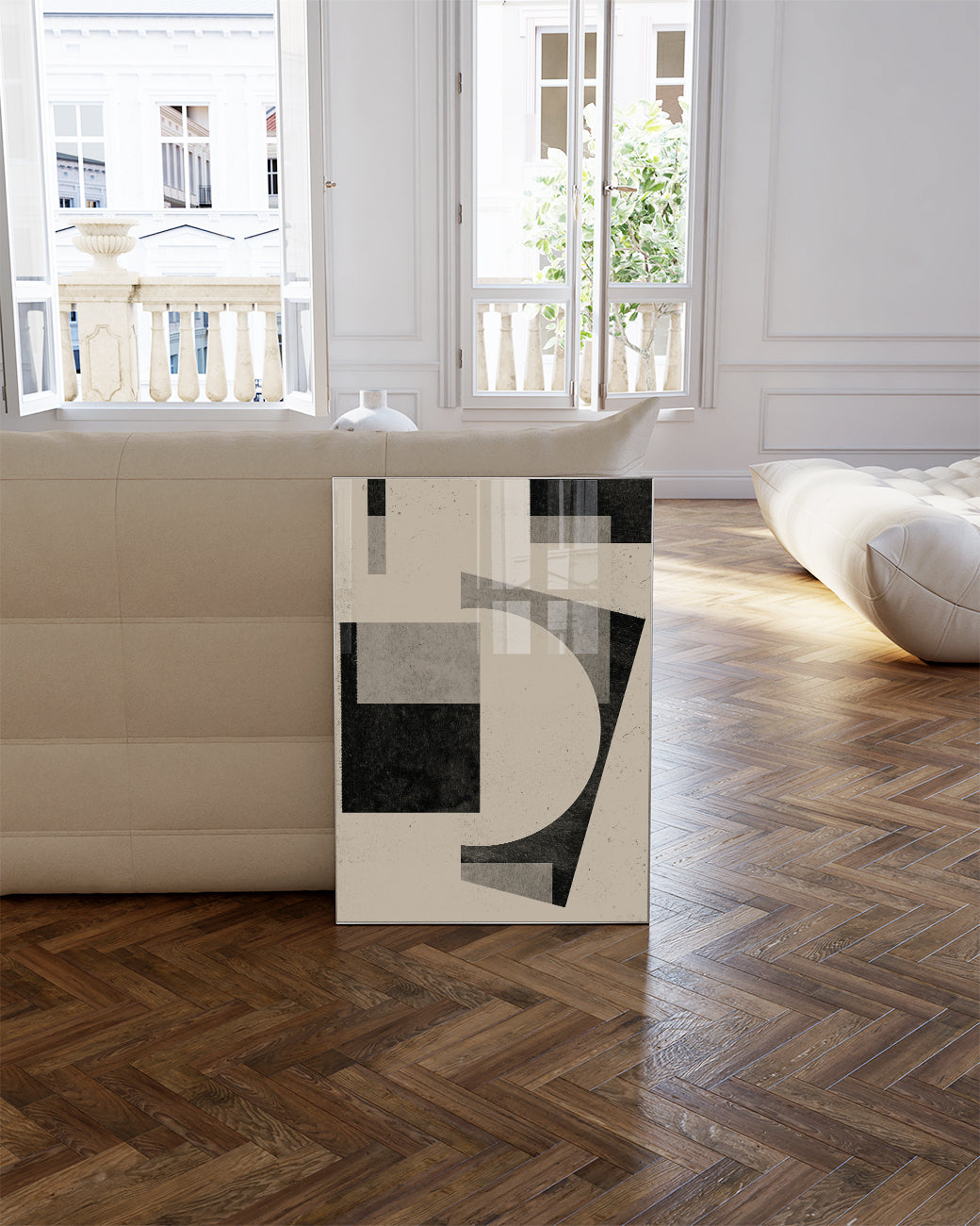 Moderne Abstrakte Figur Poster – Modern Abstract Figure