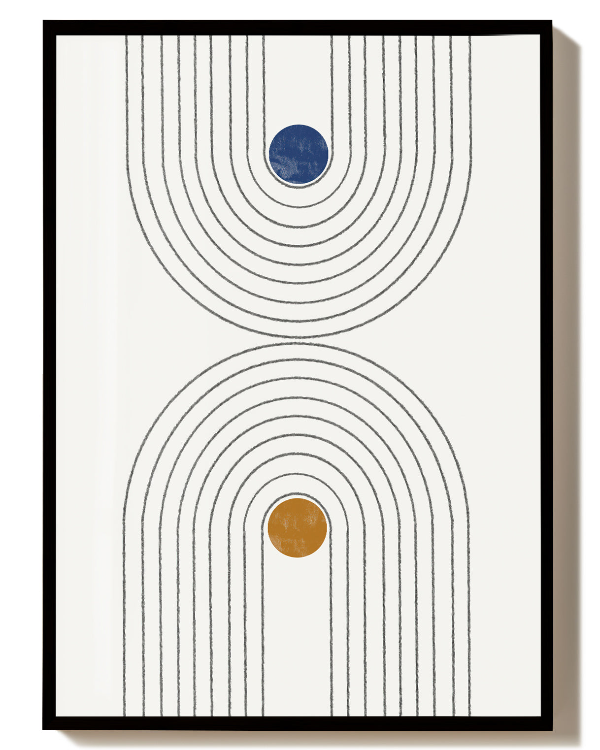 Abstraktes Bogen Poster – Modern Arch Color Dots