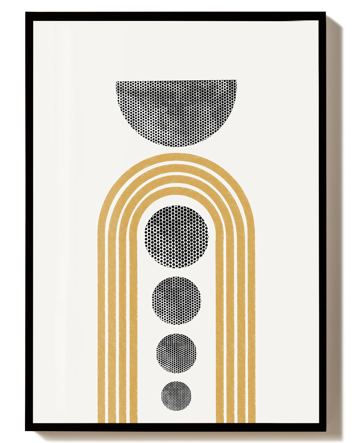 Geometrisches Bogen Poster – Modern Arch Stone