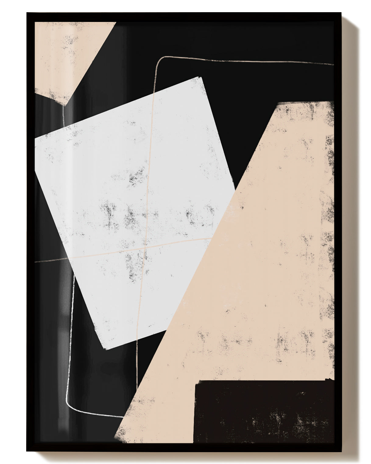 Moderne Collage Komposition Poster – Modern Collage Composition