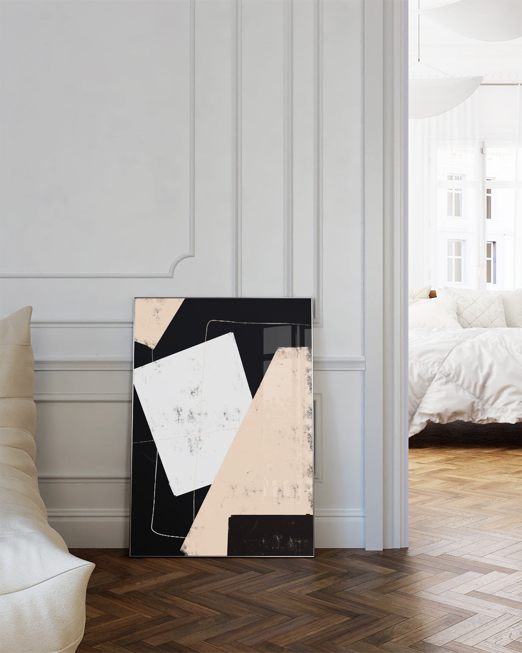 Moderne Collage Komposition Poster – Modern Collage Composition