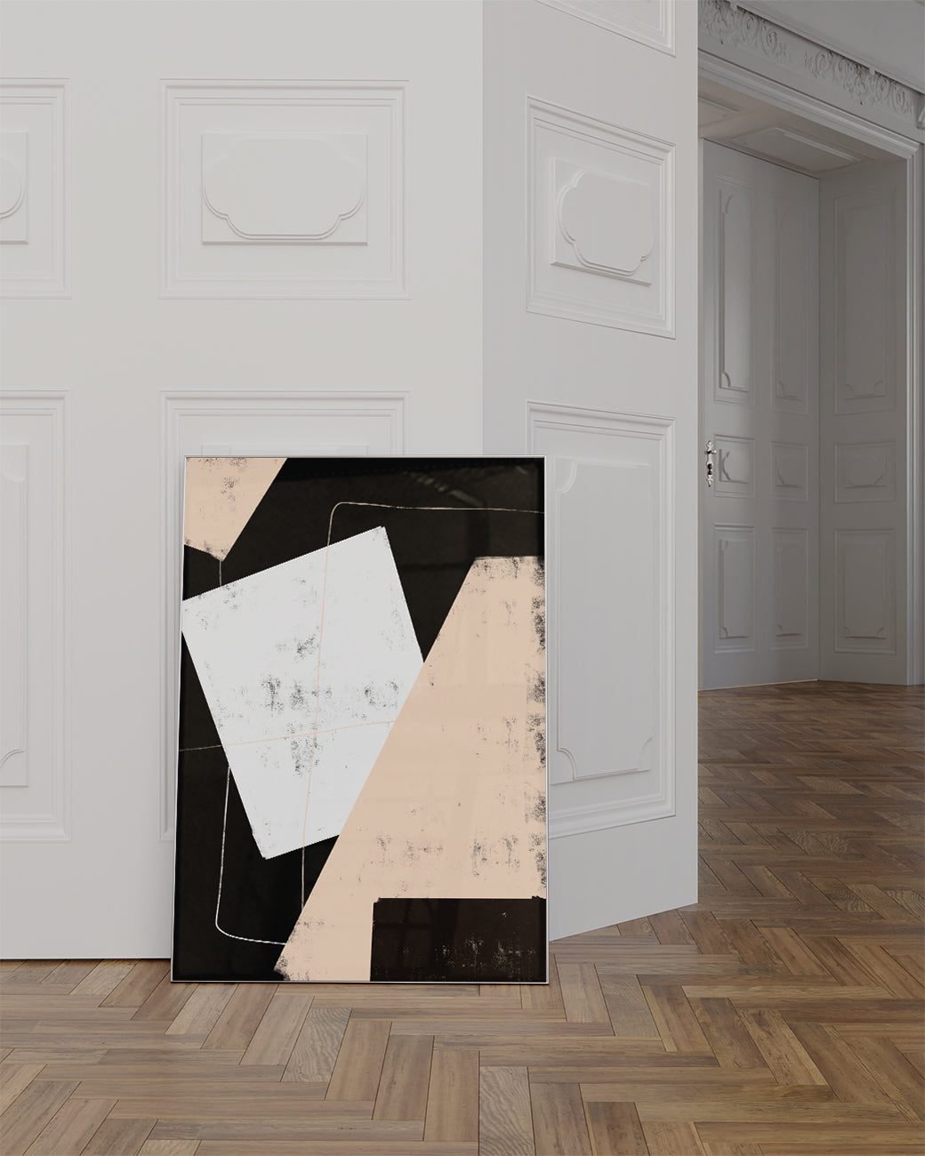 Moderne Collage Komposition Poster – Modern Collage Composition