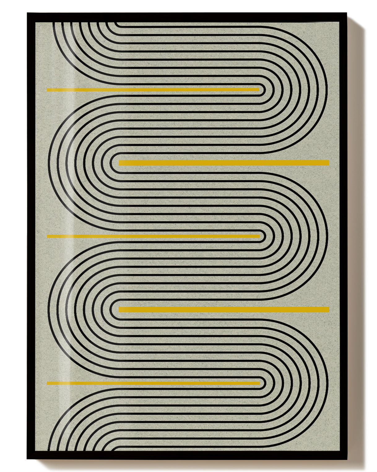 Abstraktes Linien Poster – Modern Line S Pattern