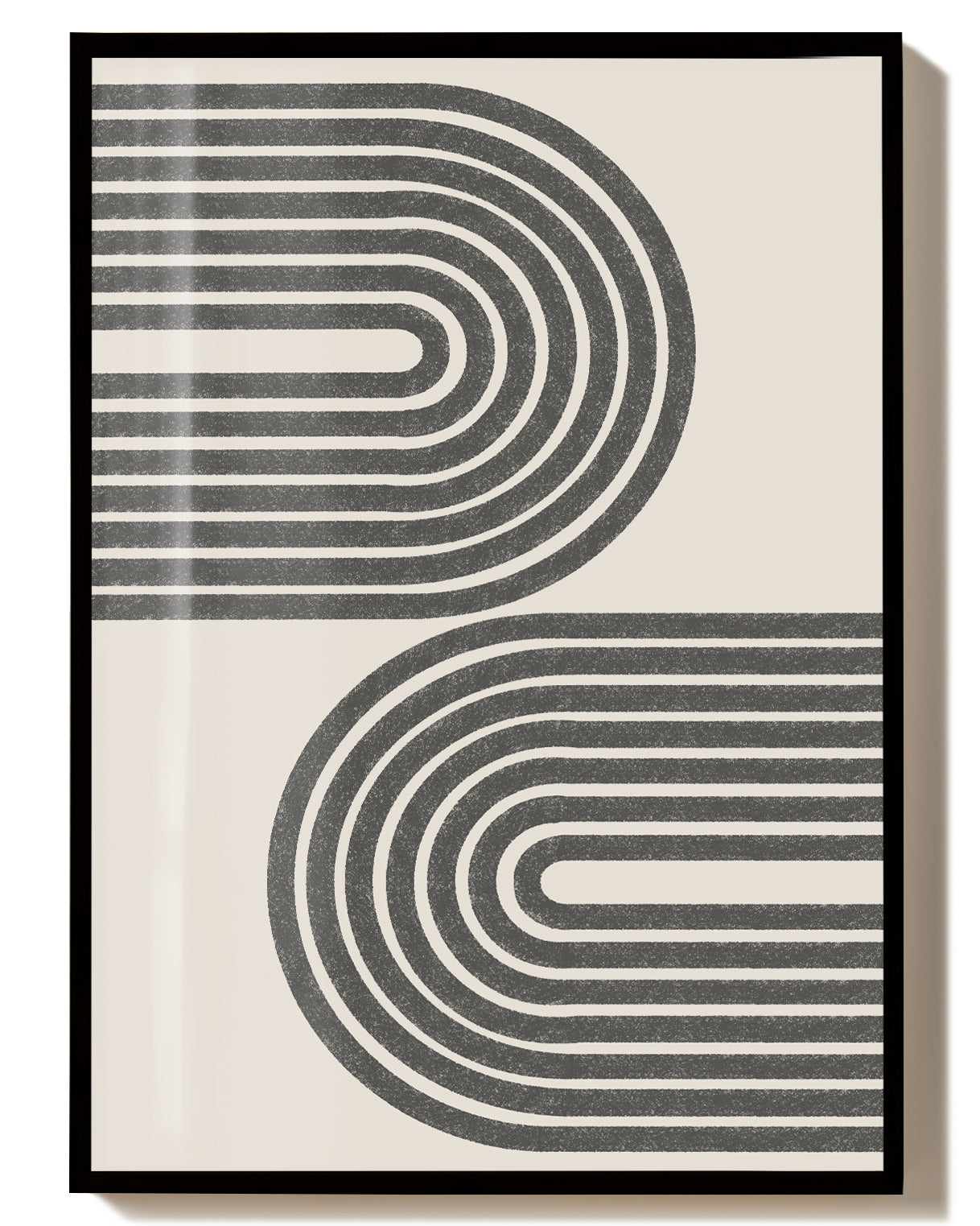Moderne Linien Wellen Poster – Modern Line Waves