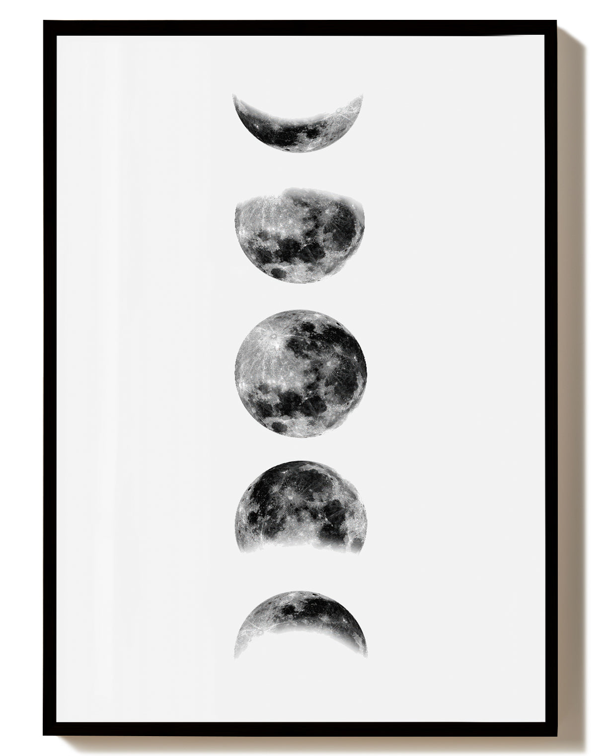 Mondphasen Minimal Poster – Moon Phases Minimal