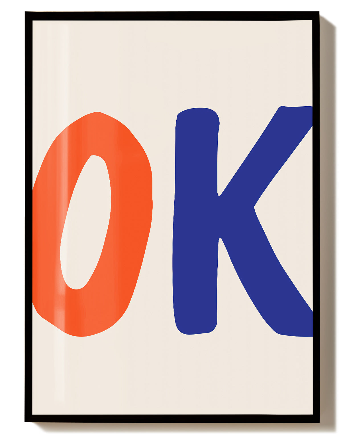 Typografie Poster minimalistisch – OK Statements