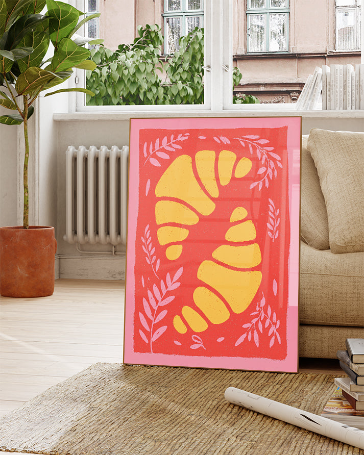 Orangen Poster modern – Orange Slice