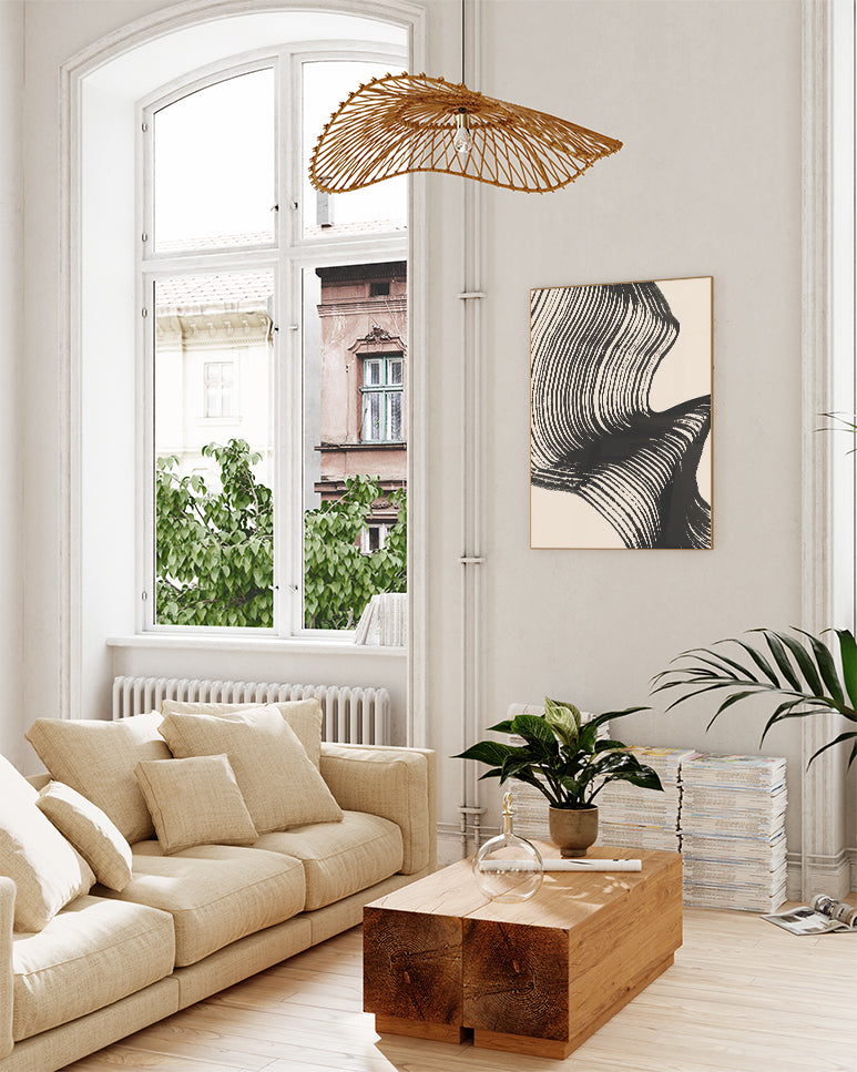 Organische Schatten Poster – Organische Schattenwelle