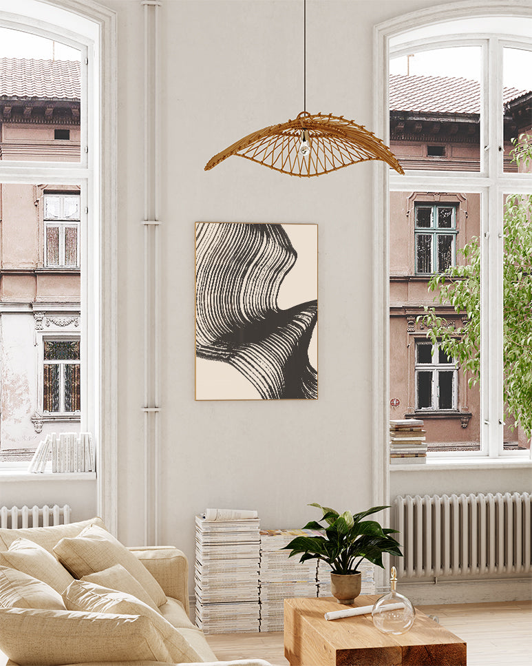 Organische Schatten Poster – Organische Schattenwelle