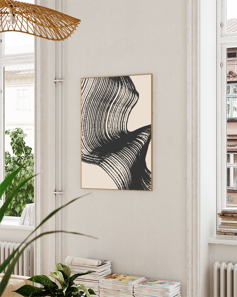 Organische Schatten Poster – Organische Schattenwelle