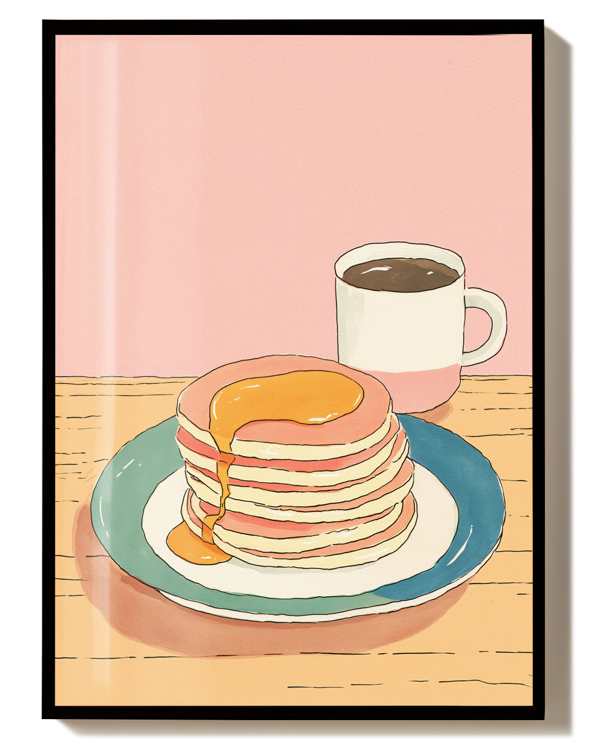 Pancake Poster modern Küche – Pancake Morning