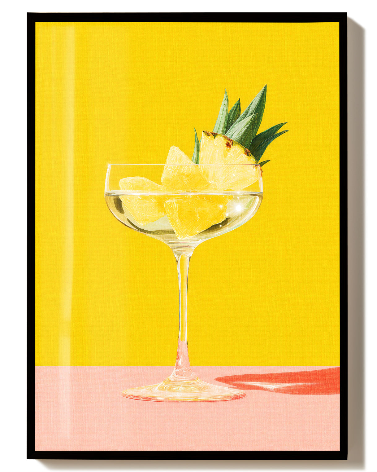 Tropisches Cocktail Poster – Pineapple Cocktail