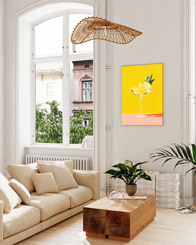 Tropisches Cocktail Poster – Pineapple Cocktail