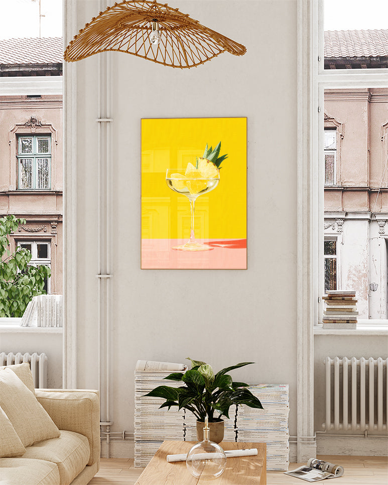 Tropisches Cocktail Poster – Pineapple Cocktail