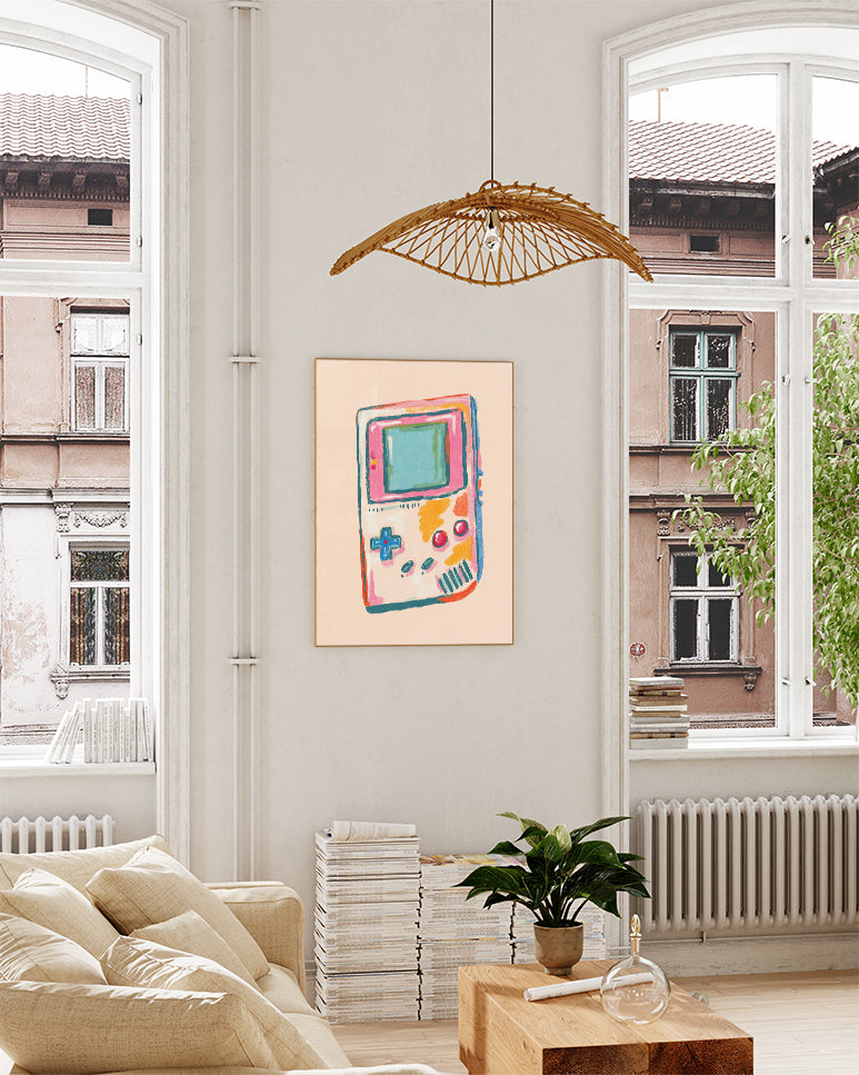 Retro Gaming Illustration Poster – Retro Gaming Poster – FineArt Wandbild, moderne Kunst & Fine Art Print von Spawnd, handgefertigt & Made in Germany