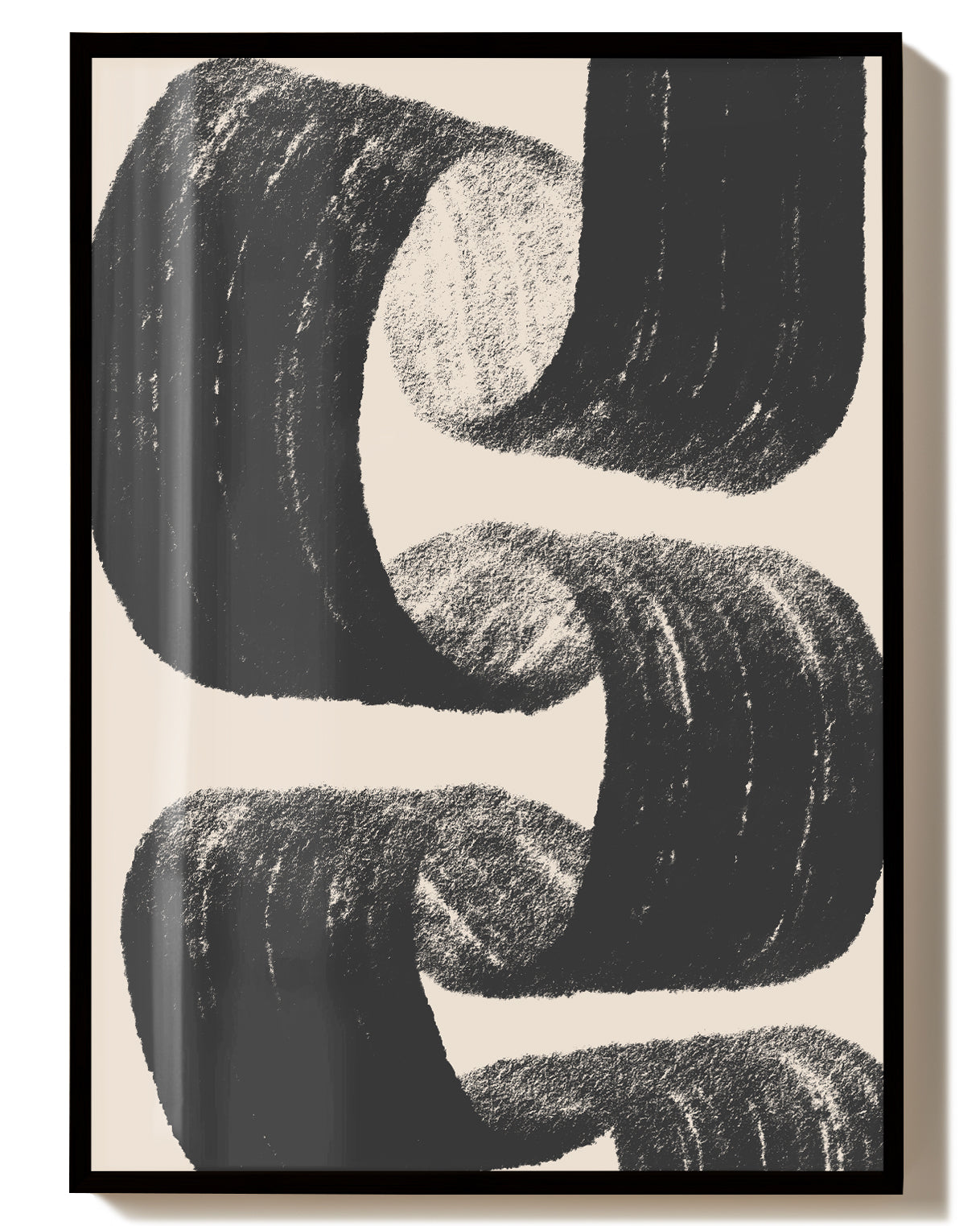 Skulpturales Pinsel Poster – Skulpturale Pinselbewegung