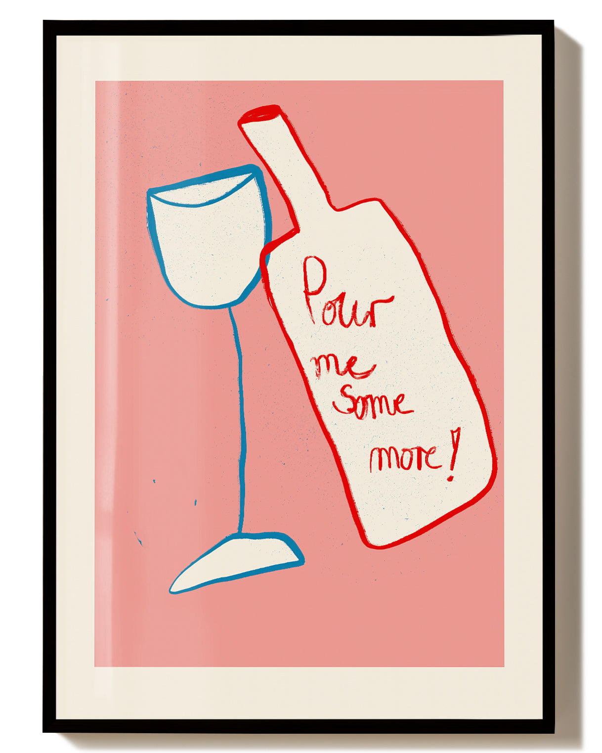 Typografie Poster modern Wein – Soft Message