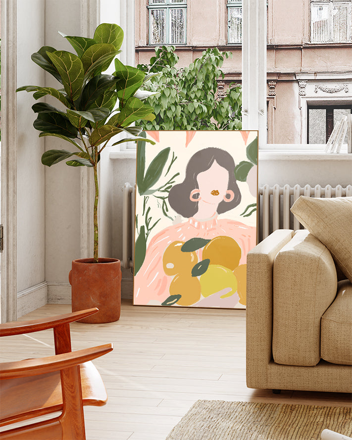 Modernes Portrait Poster Illustration – Soft Portrait