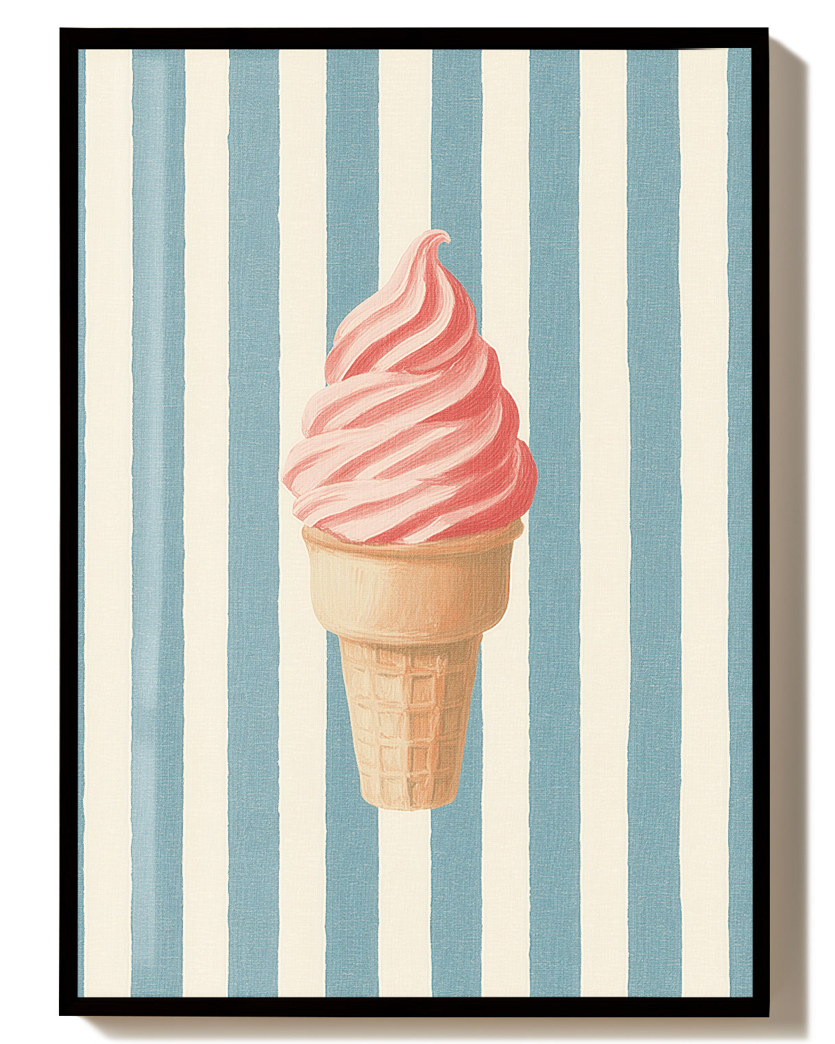 Dessert Illustration Poster – Soft Serve Ice Cream