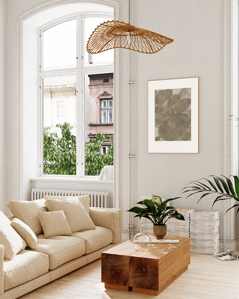 Natur Kunst Poster – Soft Terracotta Leaf