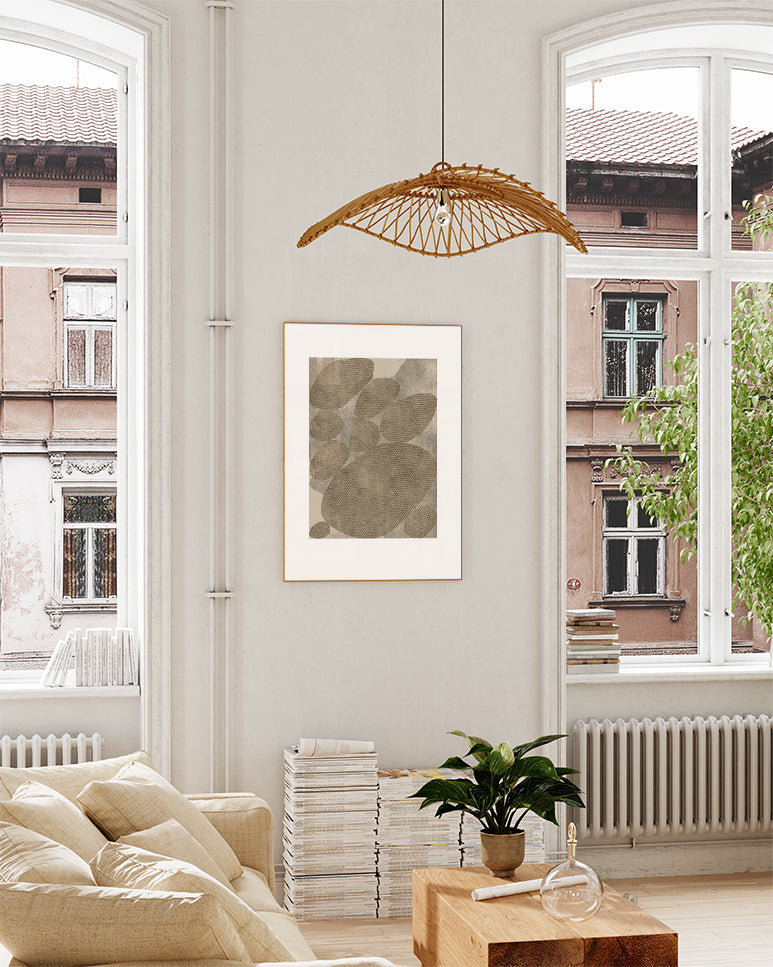 Natur Kunst Poster – Soft Terracotta Leaf