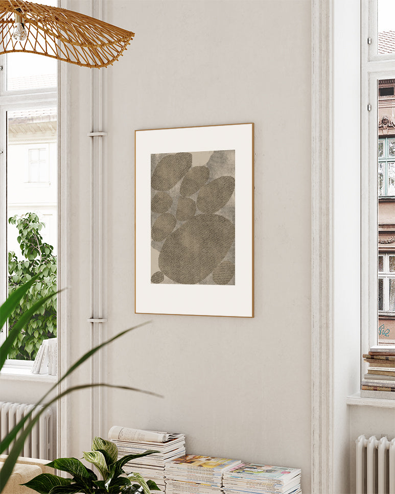 Natur Kunst Poster – Soft Terracotta Leaf