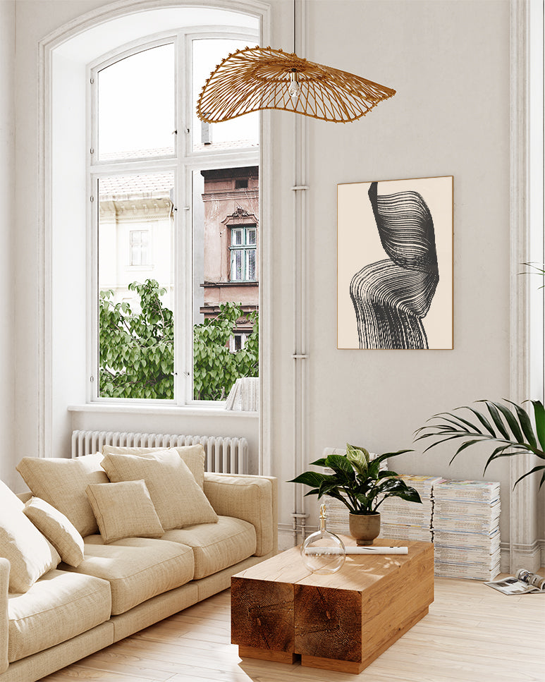 Fließende Form Poster – Still fliessende Form