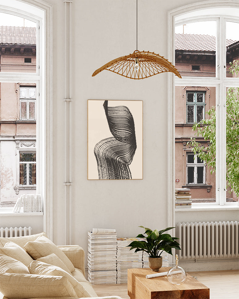 Fließende Form Poster – Still fliessende Form