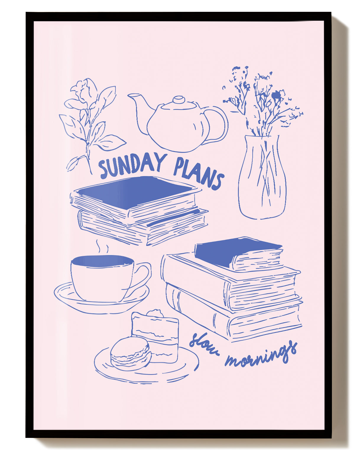 Typografie Poster modern Küche – Sunday Plans