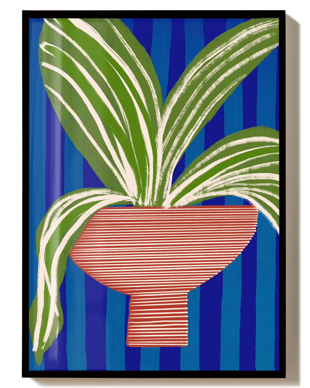 Tropical Plant Pot Poster – Moderne Tropische Pflanze