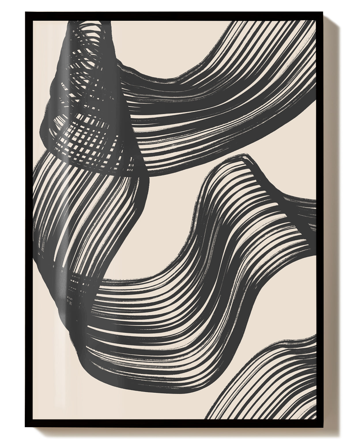 Verflochtene Linien Poster – Verflochtene Linienbewegung