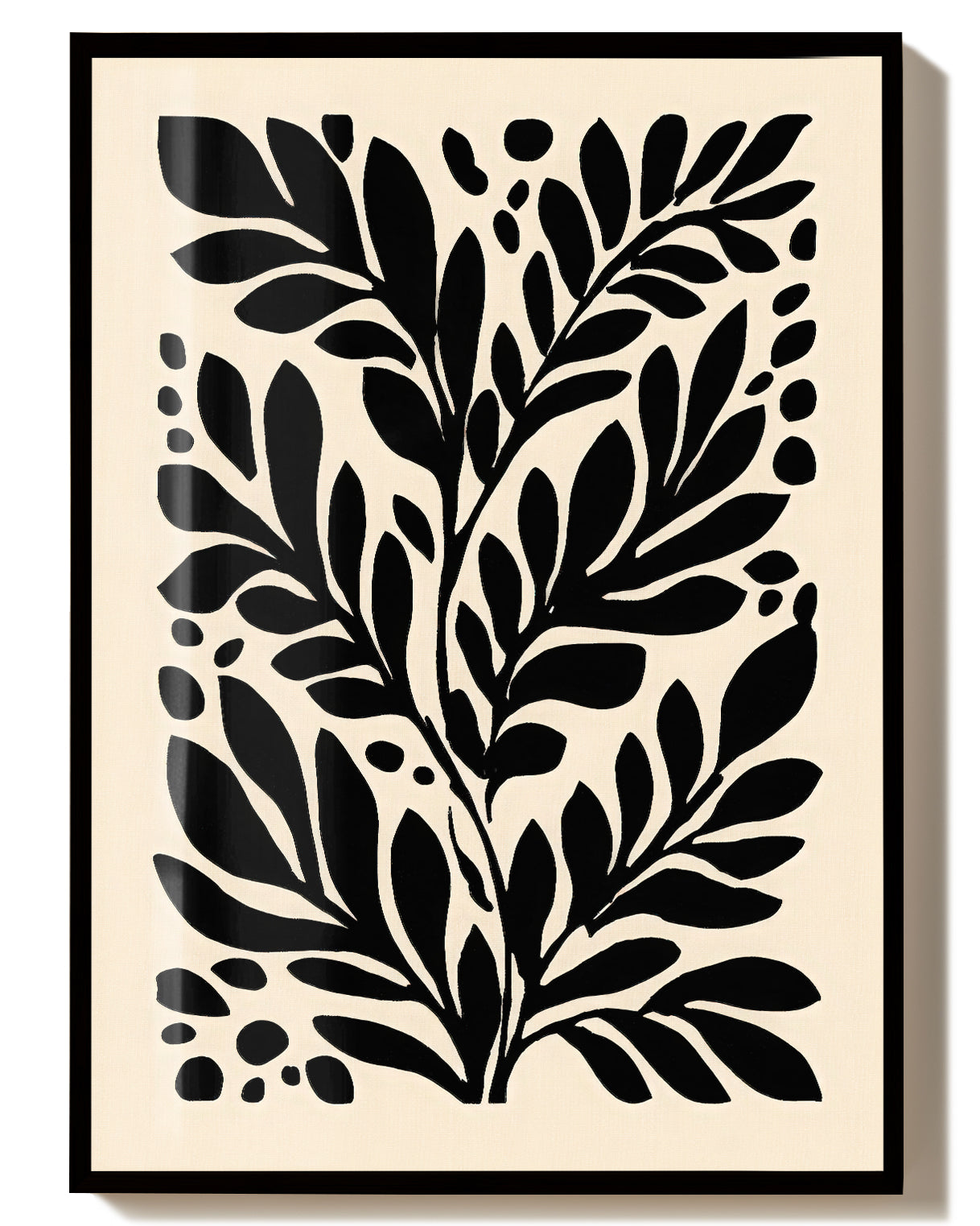 Organisches Blatt Poster modern – Visual Pause