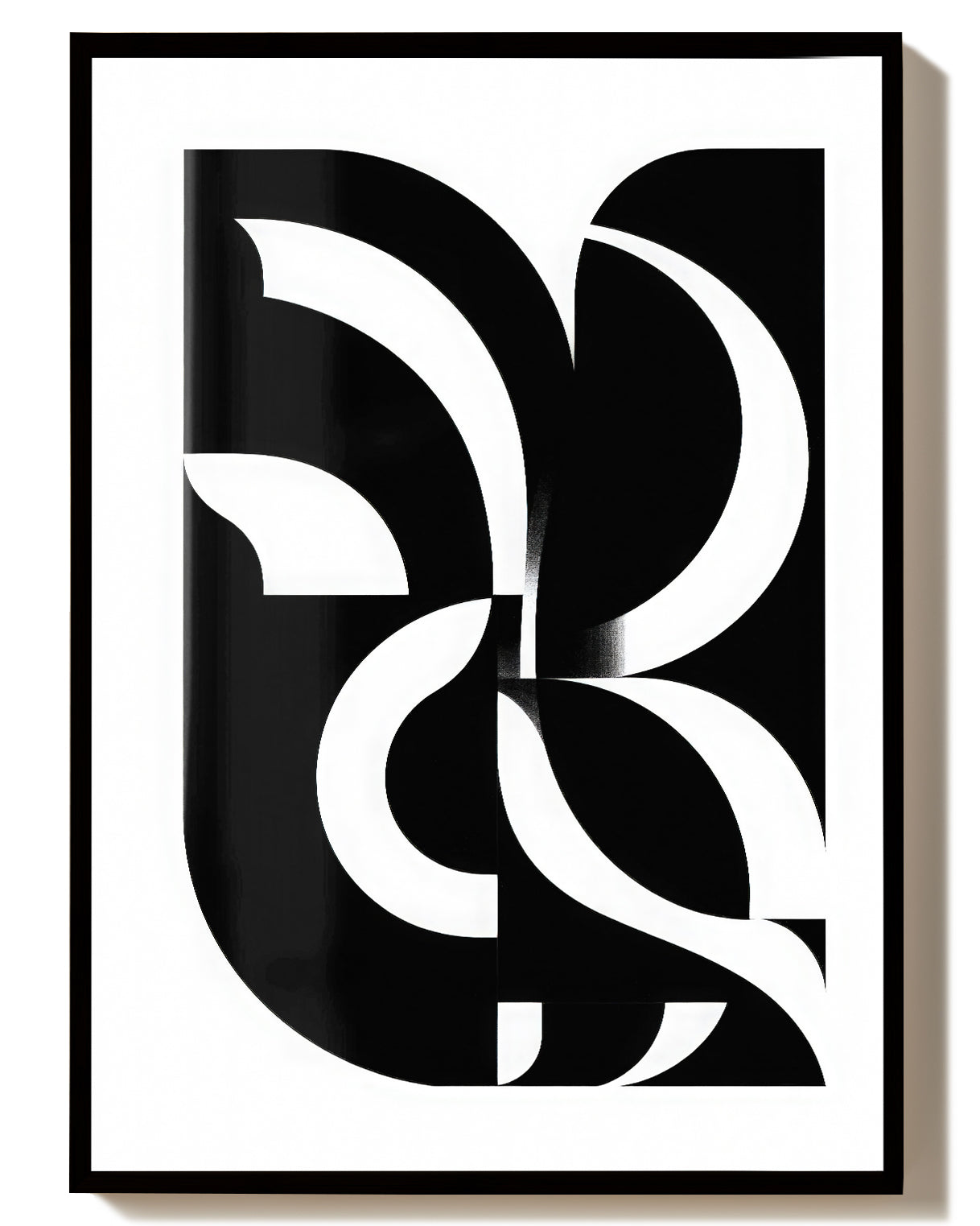 Dynamisches Linien Poster modern – Visual Tension