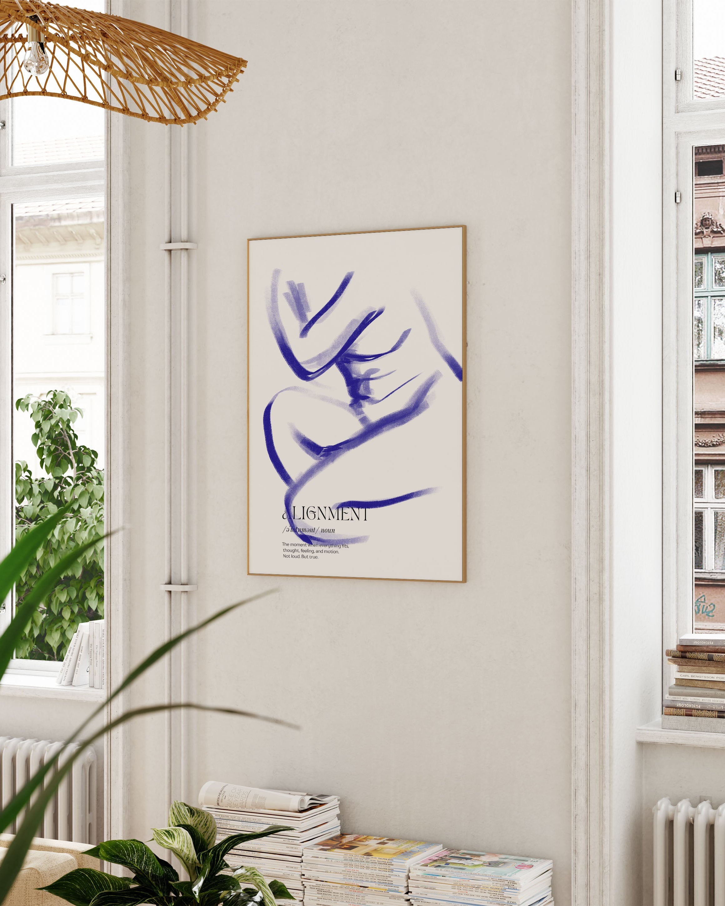 Alignment Poster im Wohnzimmer – Fine Art Print – Spawnd