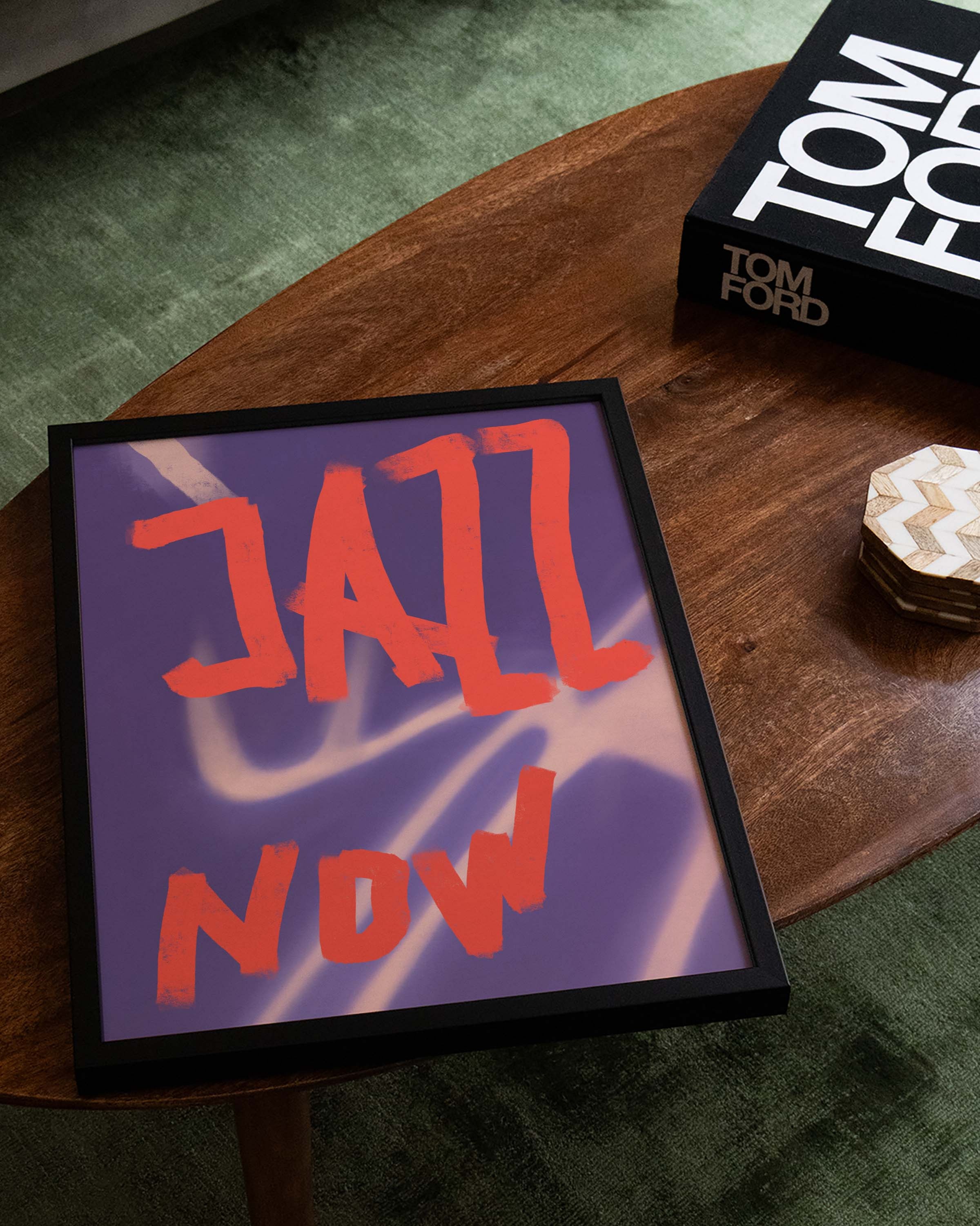 Jazz Now Poster im Wohnzimmer – Fine Art Print – Spawnd