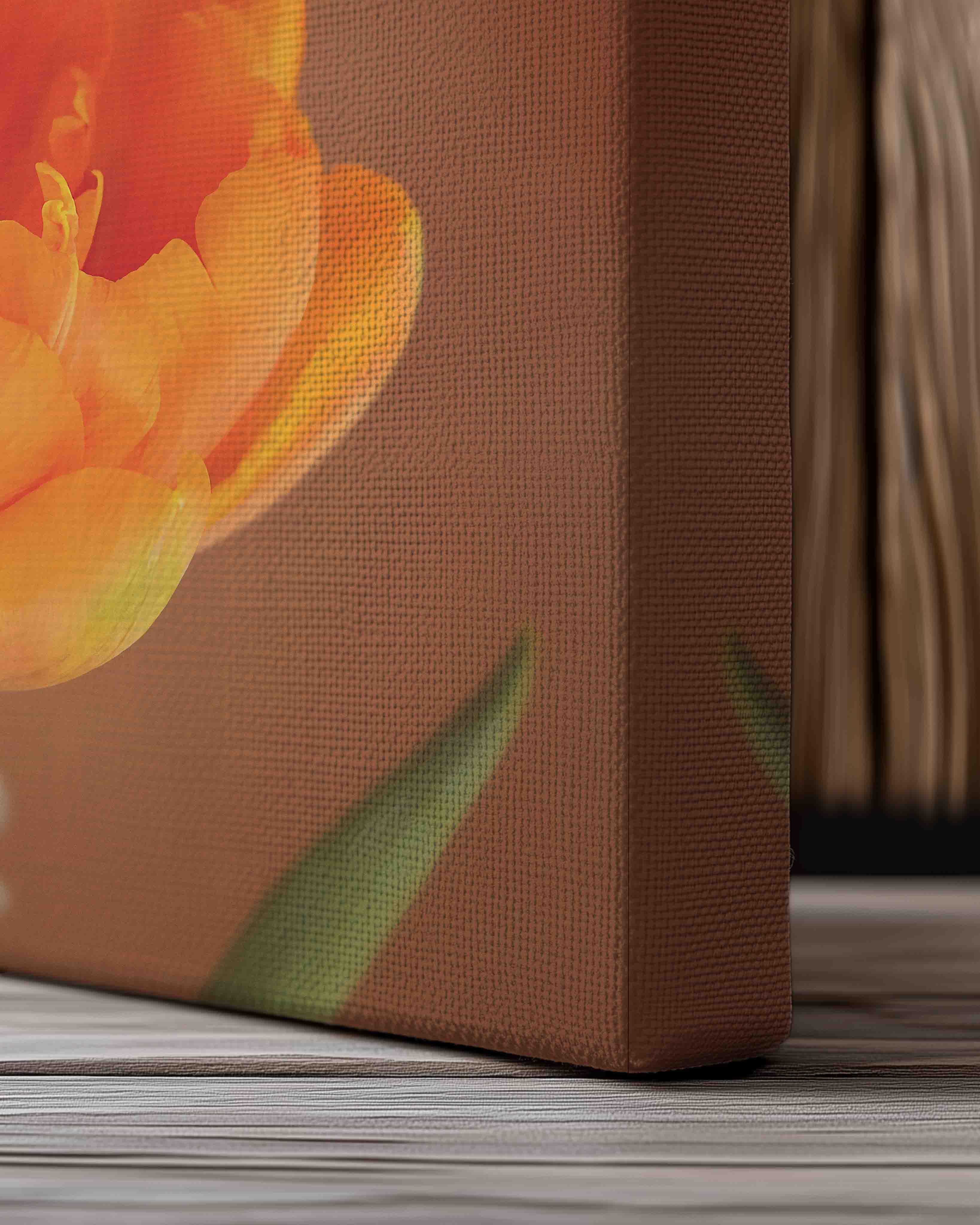 Orange flower - Leinwand