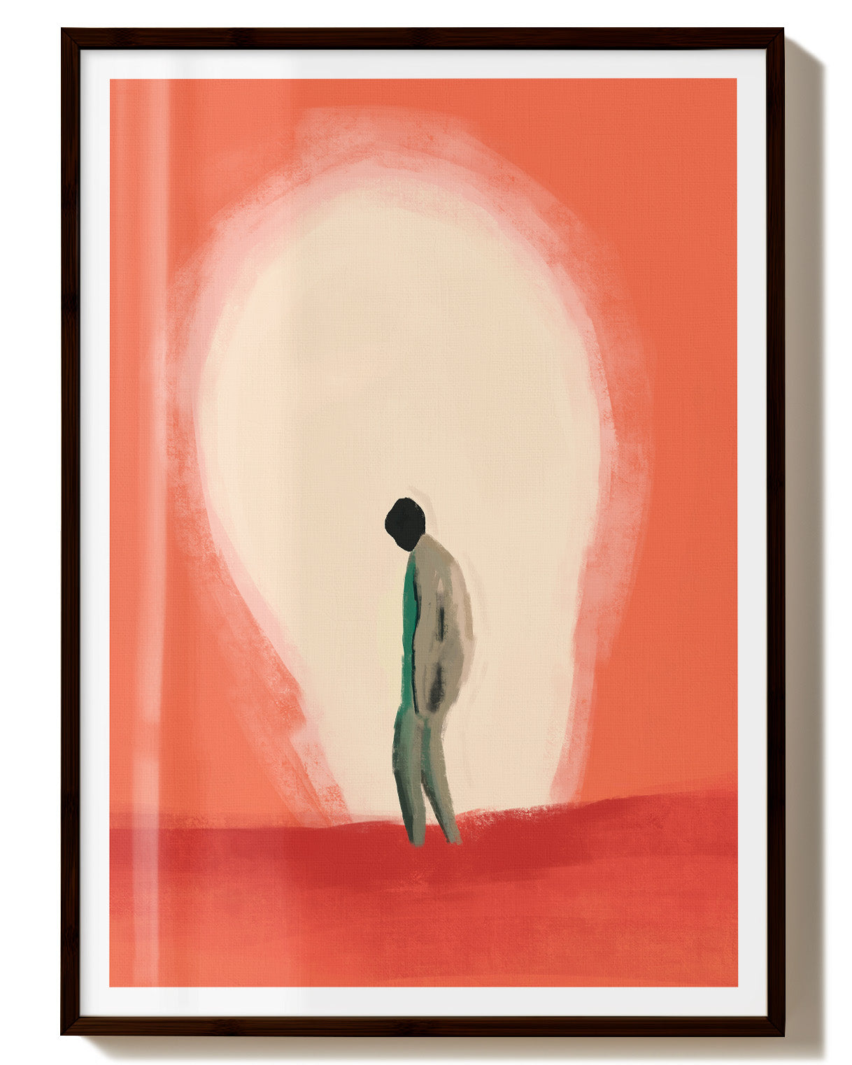 Burned Out, Still Standing Poster – FineArt Wandbild, moderne Kunst & Fine Art Print von Spawnd, handgefertigt & Made in Germany