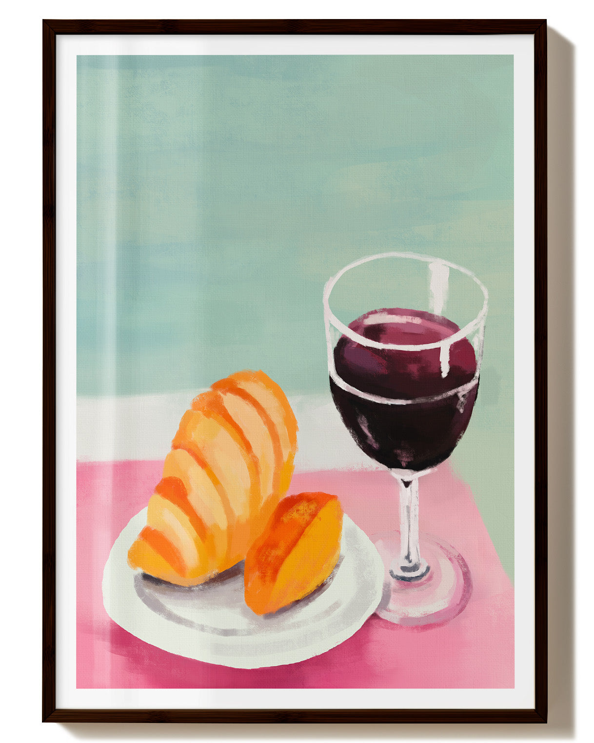 Croissant and Wine