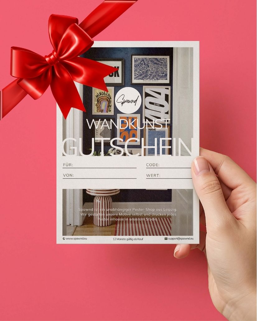 Spawnd Gutschein - Handgemachte Wandkunst